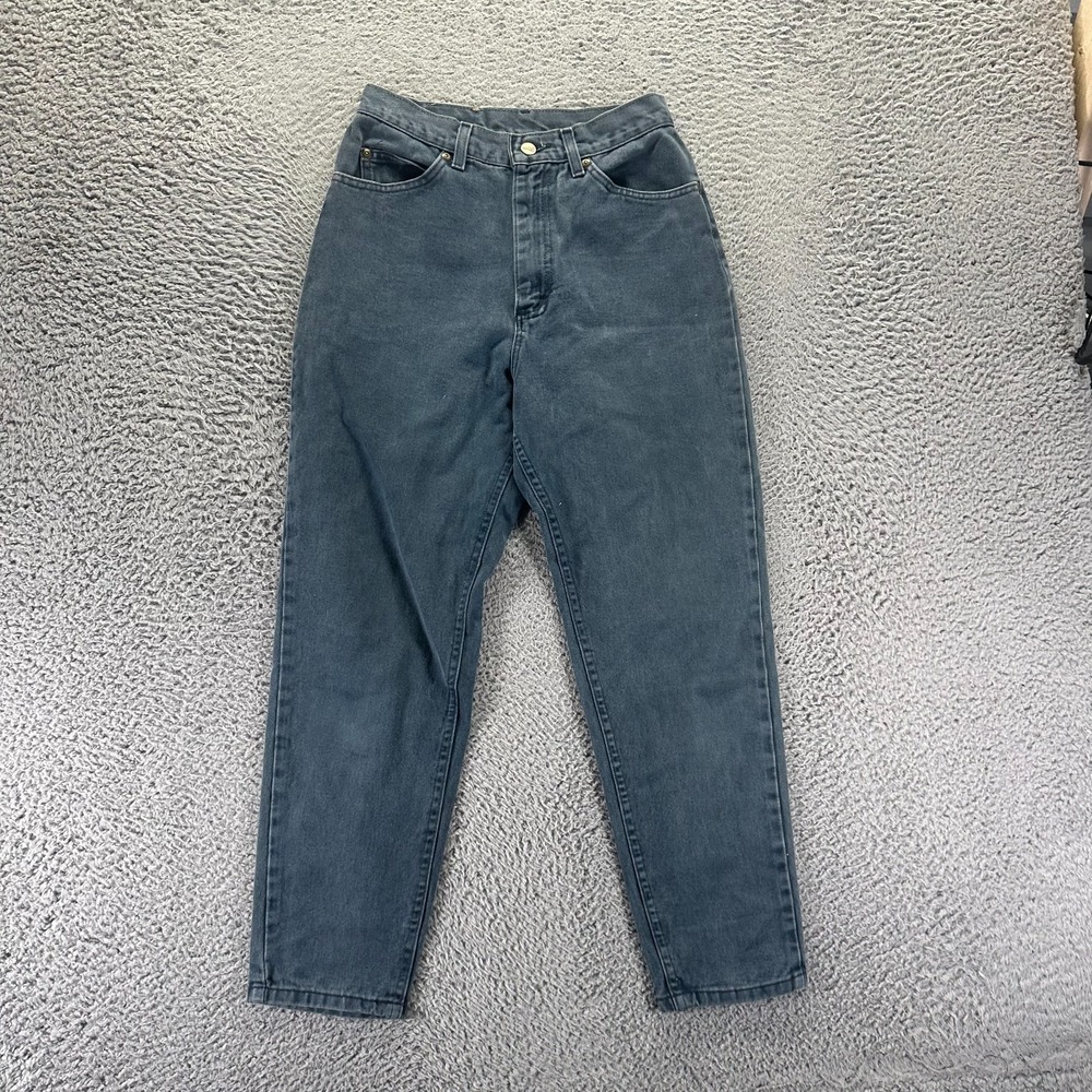 Vintage L.L.Bean Jeans Women's 26x27 Blue Cotton Denim Tapered Ankle Stretch